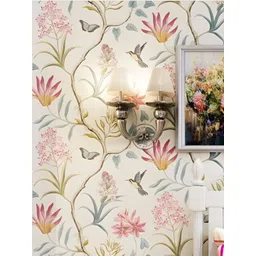 INDIAN ROYALS Pink & Green Printed Self-Adhesive & Durable Wall Sticker-picture-25