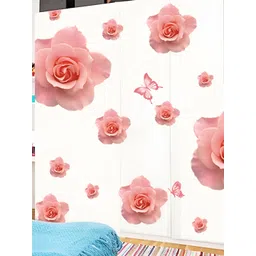 INDIAN ROYALS Pink & White Printed Waterproof Wall Sticker-picture-37