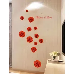 INDIAN ROYALS Red Printed Self-Adhesive & Durable Wall Sticker-picture-23