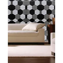 INDIAN ROYALS White & Grey Printed Self Adhesive Waterproof Wallpaper-picture-37
