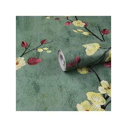 INDIAN ROYALS White & Pink Printed Flower Botanical Peel & Stick Waterproof Wallpaper-picture-15