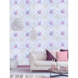 INDIAN ROYALS White & Pink Printed Self-Adhesive & Durable WallSticker-picture-28