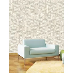 INDIAN ROYALS White & Yellow Printed Waterproof Self Adhesive Wallpaper-picture-10