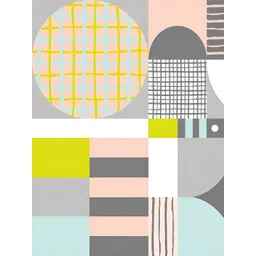 INDIAN ROYALS Yellow & White Tile Rust Printed Self-Adhesive & Durable Wall Sticker-picture-28