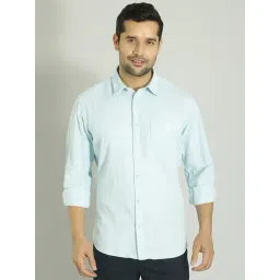 Indian Terrain Blue Slim Fit Shirt-picture-15
