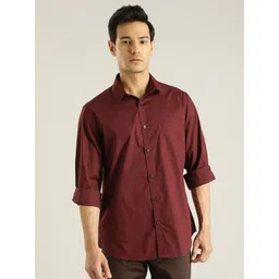 Indian Terrain Chiseled Slim Fit Opaque Casual Shirt-picture-31