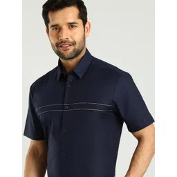 Indian Terrain Classic Slim Fit Spread Collar Pure Cotton Formal Shirt-picture-34