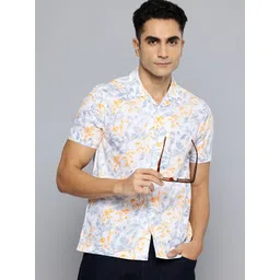 Indian Terrain Floral Print Pure Cotton Chiseled Shirt-picture-19