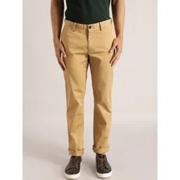 Indian Terrain Men Brooklyn Mid Rise Slim Fit Chinos Trousers-picture-38