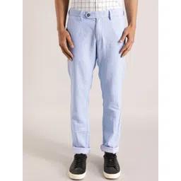 Indian Terrain Men Brooklyn Mid-Rise Slim Fit Chinos Trousers-picture-28