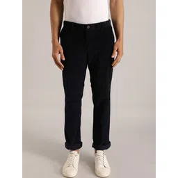 Indian Terrain Men Brooklyn Pure Cotton Slim Fit Trousers-picture-30