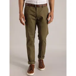 Indian Terrain Men Brooklyn Slim Fit Chinos Trousers-picture-39