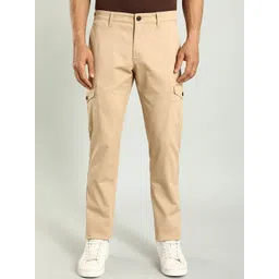 Indian Terrain Men Brooklyn Slim Fit Mid-Rise Cargos Trousers-picture-17