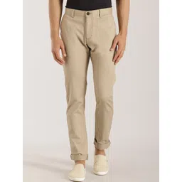 Indian Terrain Men Brooklyn Slim Fit Mid-Rise Pure Cotton Chinos Trousers-picture-11