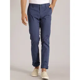 Indian Terrain Men Brooklyn Slim Fit Mid-Rise Pure Cotton Chinos Trousers-picture-36