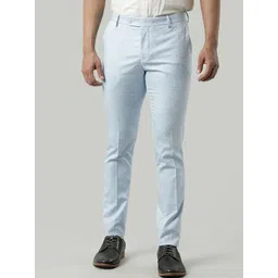 Indian Terrain Men Brooklyn Slim Fit Mid-Rise Pure Cotton Trousers-picture-10