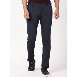 Indian Terrain Men Brooklyn Slim Fit Mid-Rise Regular Trousers-picture-28