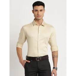 Indian Terrain Men Chiseled Slim Fit Pure Cotton Formal Shirt-picture-24