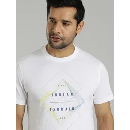 Indian Terrain Men Graphic Printed T-shirt image 1