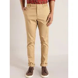Indian Terrain Men Mid-Rise Brooklyn Slim Fit Chinos Trousers-picture-14