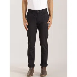 Indian Terrain Men Mid-Rise Brooklyn Slim Fit Pure Cotton Trousers-picture-18