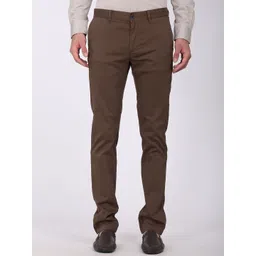 Indian Terrain Men Printed Brooklyn Slim Fit Mid-Rise Trousers-picture-35