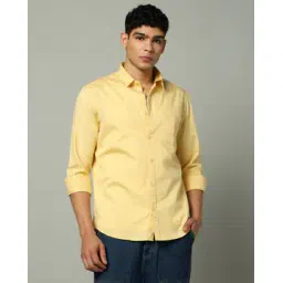 indian terrain Men Slim Fit Cotton Shirt with Patch Pocket-picture-40