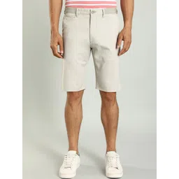 Indian Terrain Men Slim Fit Mid-Rise Regular Cotton Shorts-picture-24