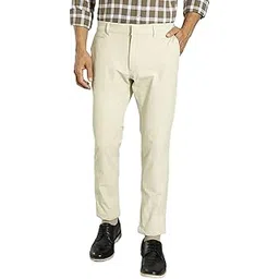 indian terrain Men Solid Beige Trousers-picture-13
