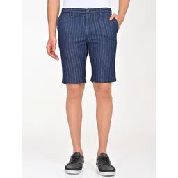 Indian Terrain Men Striped Slim Fit Cotton Technology Shorts-picture-41