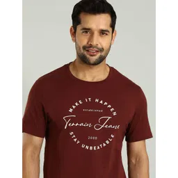 Indian Terrain Men Typography Printed Round Neck T-shirt-picture-39