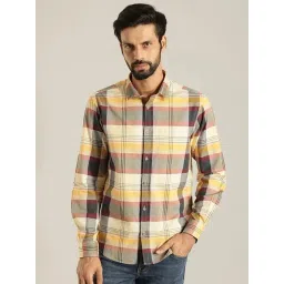 Indian Terrain Multi Slim Fit Checks Shirt-picture-45