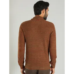 Indian Terrain Ribbed Mock Collar Acrylic Pullover image 4