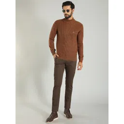 Indian Terrain Ribbed Mock Collar Acrylic Pullover image 2