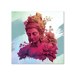 Indianara Pink & Blue 1 Piece Canvas Religious Wall Paintings-picture-27