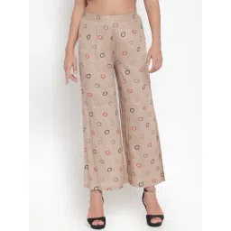 Indibelle Beige Printed Palazzos-picture-15