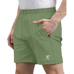 indiclub Men Flat Front Regular Fit Shorts -picture-31