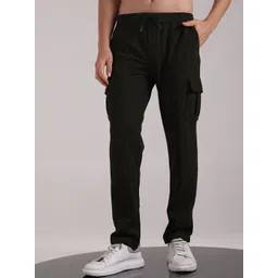 INDICLUB Men Mid-Rise Cargo Track Pants-picture-22