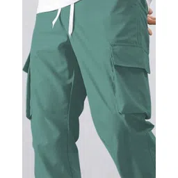 INDICLUB Men Mid-Rise Cotton Trousers image 2