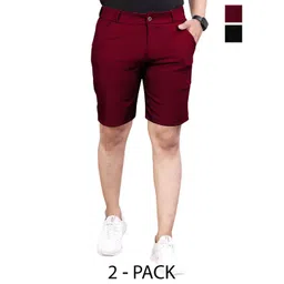 INDICLUB Men Pack of 2 Running Shorts-picture-35