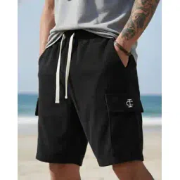 indiclub Men Regular Fit Cargo Shorts-picture-52