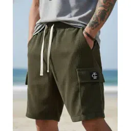 indiclub Men Regular Fit Cargo Shorts-picture-26