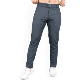 INDICLUB Men Regular Fit Mid-Rise Formal Trousers-picture-15