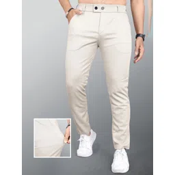 INDICLUB Men Regular Fit Mid-Rise Trousers-picture-10