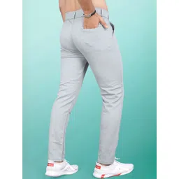 INDICLUB Men Regular Fit Mid-Rise Trousers image 3