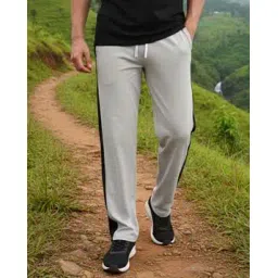indiclub Men Straight Trackpants with Contrast Tipping -picture-34