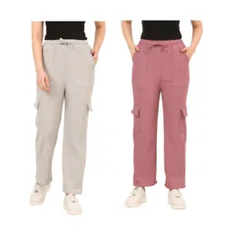 indicrafts Girls Mario Cargo Pants Pack of 2-picture-12