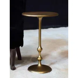 Indie Eye Home Spindle Side Table Matt Brass Finish-picture-19