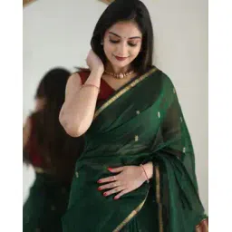 indie picks Banarasi Artsilk Traditional Half-and-Half Saree-picture-22