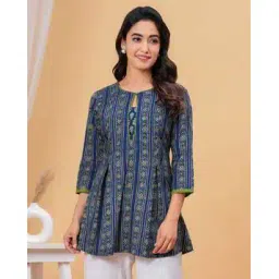 indie picks Block Print A-Line Tunic-picture-47